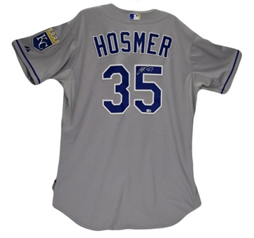 2011 Eric Hosmer Game Worn and Signed Royals Rookie Jersey (MLB Auth)